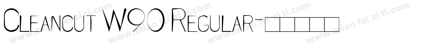 Cleancut W90 Regular字体转换